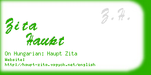 zita haupt business card